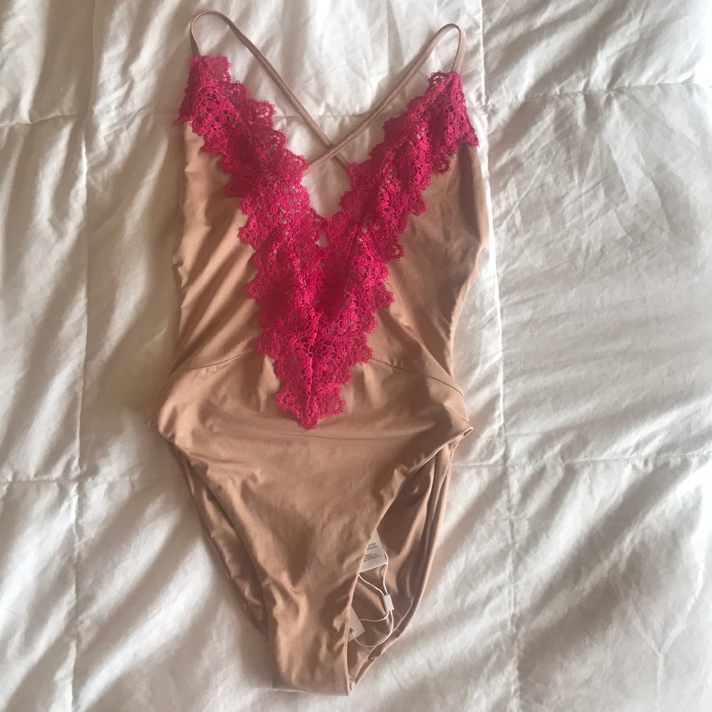 A Blue Life one-piece swimsuit.